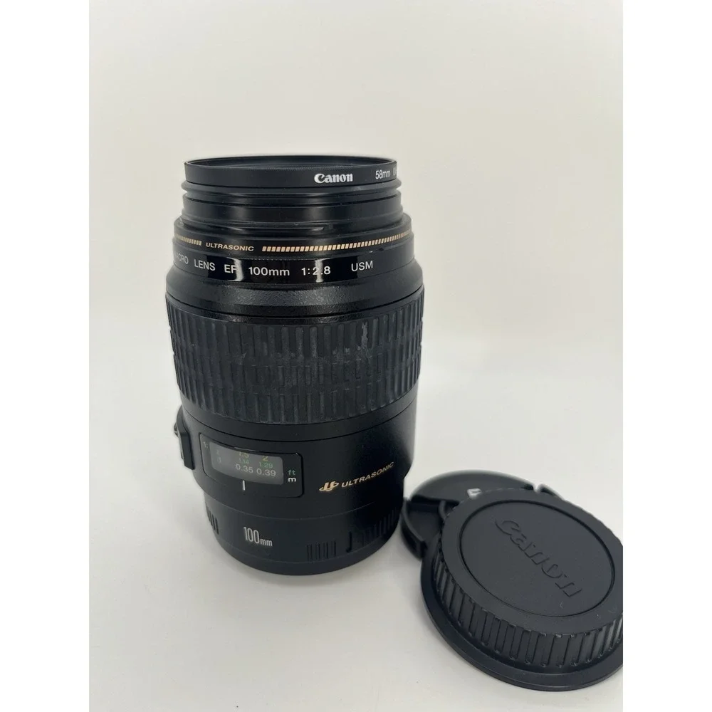 Canon EF 100mm f/2.8 Macro USM Lens EF Mount Untested